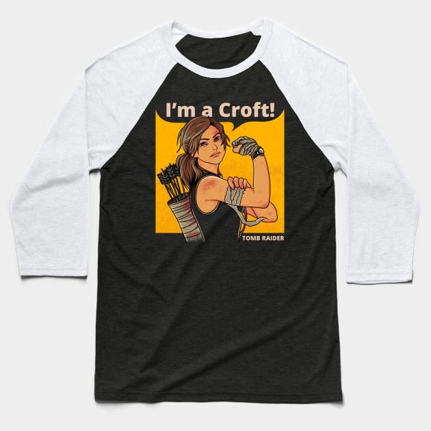 I'm a Croft! Baseball T-Shirt by mohymochi